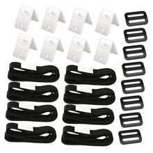 Solar Cover Reel Straps for Above Ground Pools with Adhesive Tabs for Secure Attachment