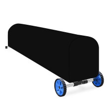 Heavy Duty Pool Solar Blanket Reel Cover 16FT Black, Waterproof UV Resistant Inground Pool Reel Protective Cover