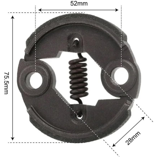 Engine Clutch and Screw Set for 43CC 49CC 52CC Motors, Smooth Performance, Easy Installation 1