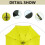 Large Golf Umbrella 49.6 Inch Canopy Windproof DualLayer Automatic Open for Rain Red 3