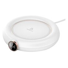 USB Coffee Mug Warmer Quick Heating USB Powered for Desk Office Coffee Tea Milk Soup White