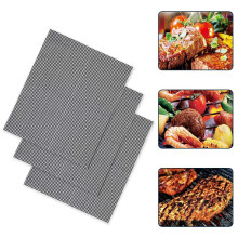Nonstick BBQ Grill Mats Set of 3, Reusable Heat Resistant Mesh Sheets for Outdoor Cooking 13 x 15.75 in