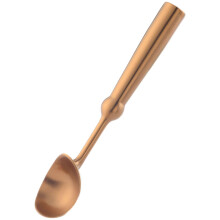 Stainless Steel Ice Cream Scoop with Thumb Press Release for Hard Ice Cream, Ergonomic Gold Handle