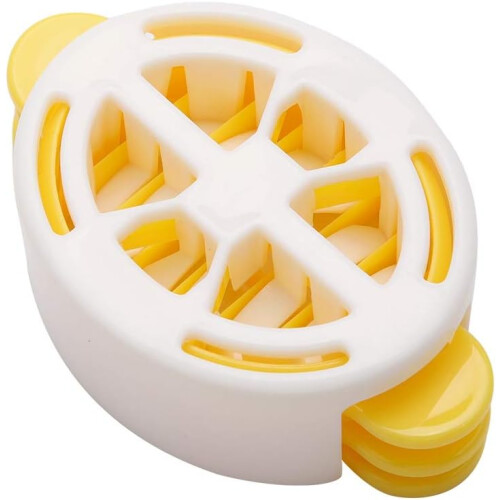 Egg Slicer with Ergonomic Handle for Hard Boiled and Preserved Eggs, Sharp Blade for Even Cuts 1