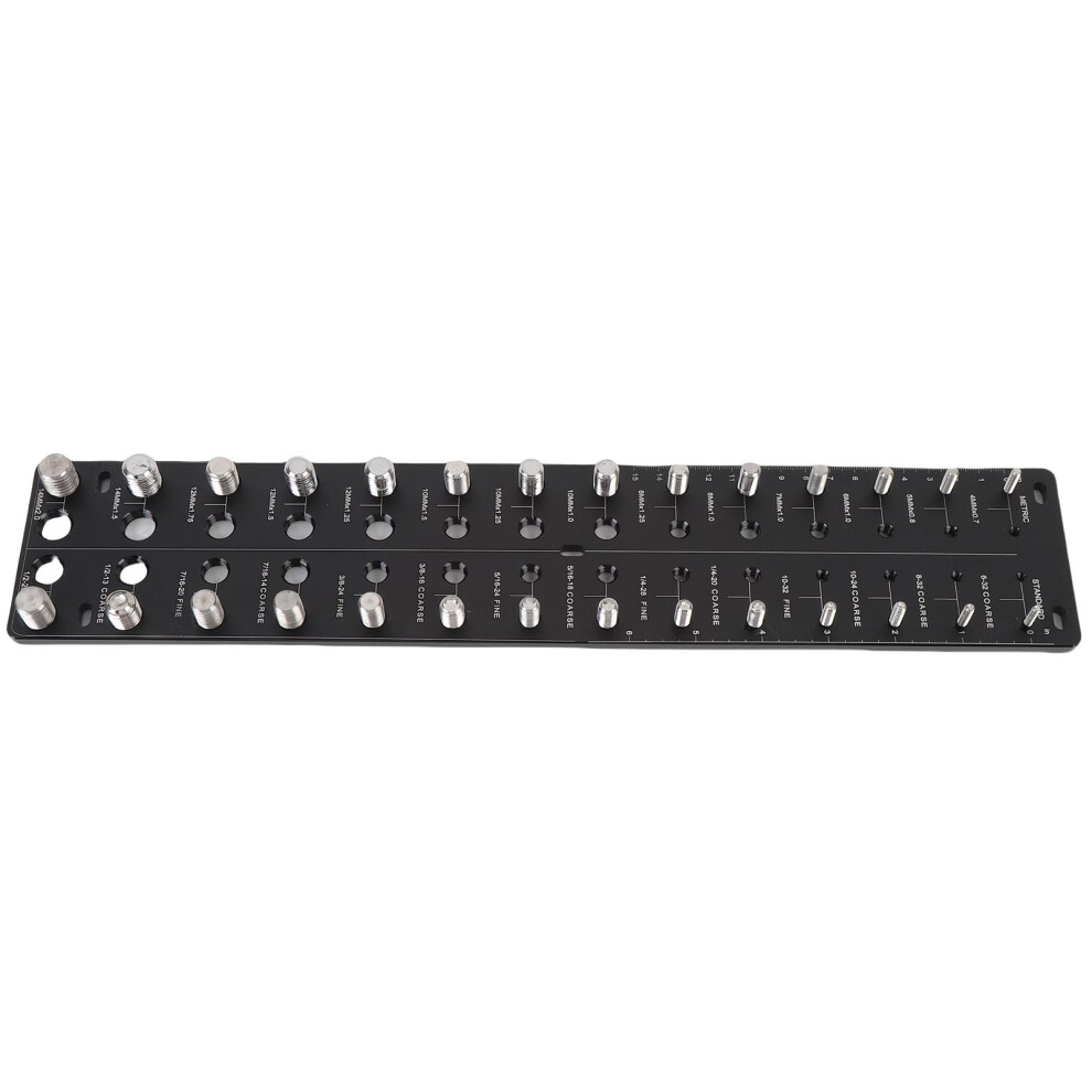 Thread Checker 28 Hole Metal Gauge For Nut & Screw Size Identification 3721383136724