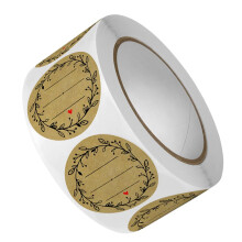 Homemade Food Labels with Elegant Olive Branch Design for Canning Jars and Baked Goods Packaging