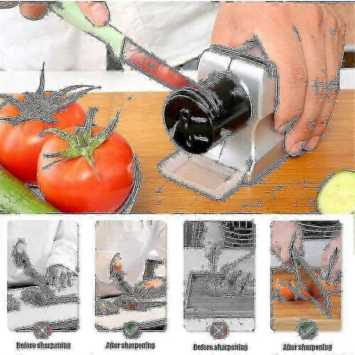 Electric Knife and Scissors Sharpener with Stable Non-Slip Base 2