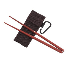 Reusable Chopsticks with AntiSlip Grip, Collapsible Fiberglass and Bamboo for Travel Camping