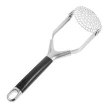 Stainless Steel Potato Masher with Ergonomic Long Handle for Smooth Mashed Potatoes and Camping Use
