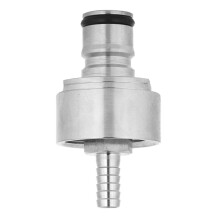 Stainless Steel Carbonation Cap for PET Bottles, Counter Pressure Filler for Beer and Soda