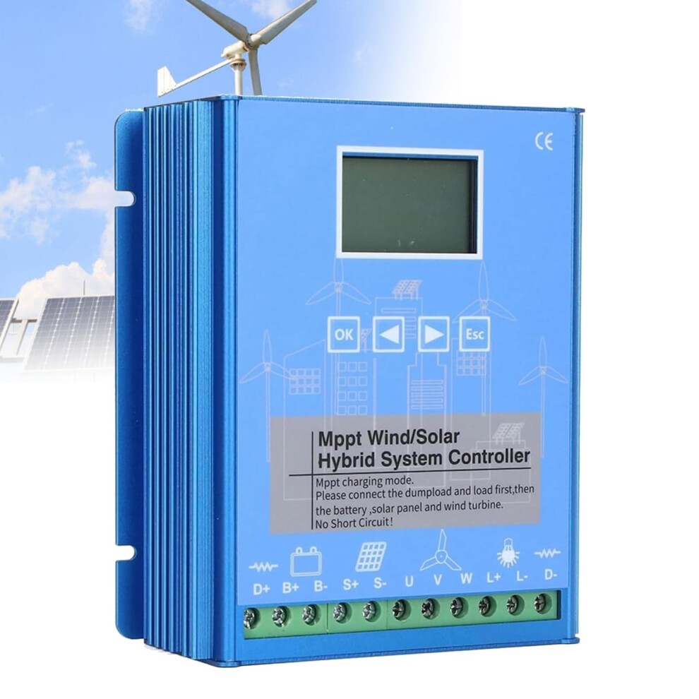 Mppt Wind Solar Hybrid Charge Controller 16000W 48V With Lcd Display For Offgrid Systems 9070919336690