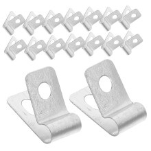 100pcs Aluminum Fence Wire Clips Weatherproof Fencing Fasteners for Wood and Metal Posts