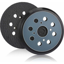 Set aus 2 Ersatz-Orbitalschleiferpads mit 8 Löchern, ausgestattet mit