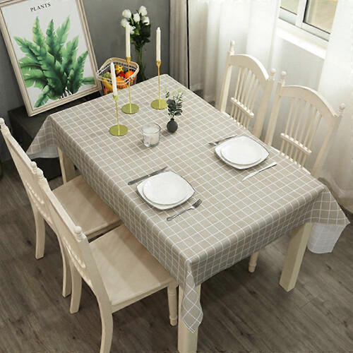 PVC-karierte Tischdecke, Studententischmatte, nordische Tischdecke, moderner, 2