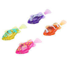 4PCS LED Glowing Electric Fish Toys for Aquarium & Bathtub, Realistic Artificial Fish