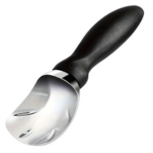Heavy Duty Stainless Steel Ice Cream Scoop with Ergonomic Comfort Grip for Hard Frozen Desserts