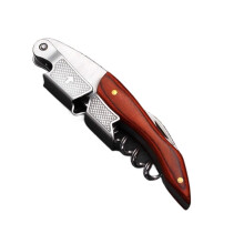 Stainless Steel Wine Opener with Ergonomic Comfort Grip and MultiFunctional Corkscrew