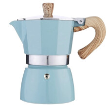 Stovetop Espresso Maker Aluminum Moka Pot for Gas and Electric Stoves with Safety Valve