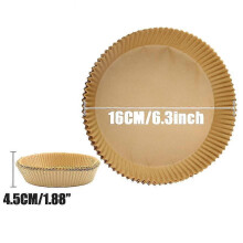 23 cm Heißluftfritteuse-Pergamentpapier, 300 PCS quadratische Einweg-Liner für große Heißluftfritteuse
