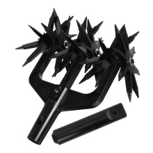 Garden Rotary Cultivator Efficient Soil Loosening Durable Handheld Tool for Aerating Garden Beds