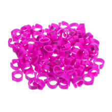 100pcs Numbered Pigeon Leg Bands Purple Plastic Bird Rings for Poultry and Chicks Identification