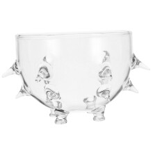 Large Clear Glass Serving Bowl for Salad and Fruit, Elegant EasyClean Design for Dining and Parties