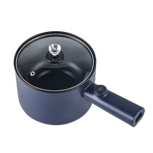 Electric Hot Pot 1.8L NonStick MultiFunction Cooker with Steamer for Noodles Frying Steaming