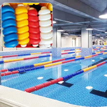 Pool Lane Divider 23m Floating Rope for Competitive Swimming, Bright UV Resistant, Easy Install