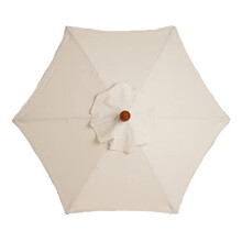 Patio Umbrella Replacement Canopy Waterproof UV Protection Square Cantilever Cover for 6 Arms