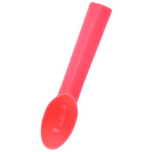 Ice Cream Scoop with Ergonomic Grip Handle for Smooth Dessert Serving, Nonstick Red 18.5x4 cm