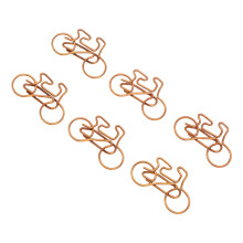 100 Stück Fahrradförmchen Papierclips Bronze Metall Büro- & Bastelclips