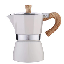6 Cup Moka Pot Italian Stovetop Espresso Maker 300ml with Easy Pour Spout and HeatResistant Handle