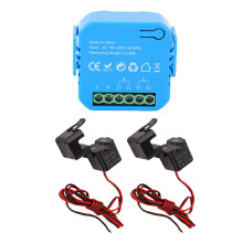 WiFi-Smart-Energiezähler 2x80A CT, 50x45x23mm, Weiß