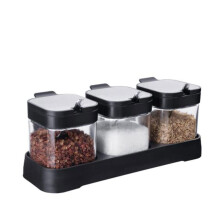Glass Sugar Bowl with Lid, Transparent Stainless Steel Jar for Kitchen Storage and Freshness