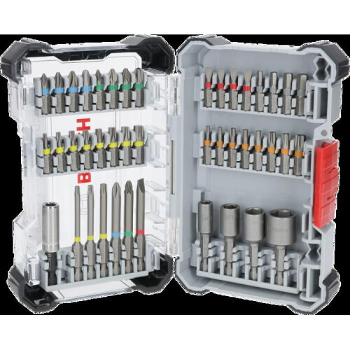 Bosch Schroefbits - BOSCH - Set van 43 - Staal S2 - Kleurgencode - 6-zijdig hexagonaal