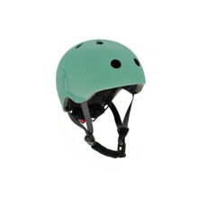 Casco da Skate Urbano per Bambini - Scoot &amp; Ride - Modello S - Verde - Fibbia magnetica e LED posteriore