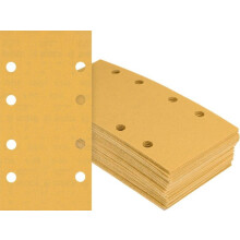 Foglio abrasivo - Bosch - 50 fogli - 93 x 186 mm - G 80 - 8 fori