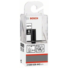 Fraise à rainurer droit - BOSCH - 2608628442 - Rainure 6 mm - D1 9,5 mm - L 19,5 mm