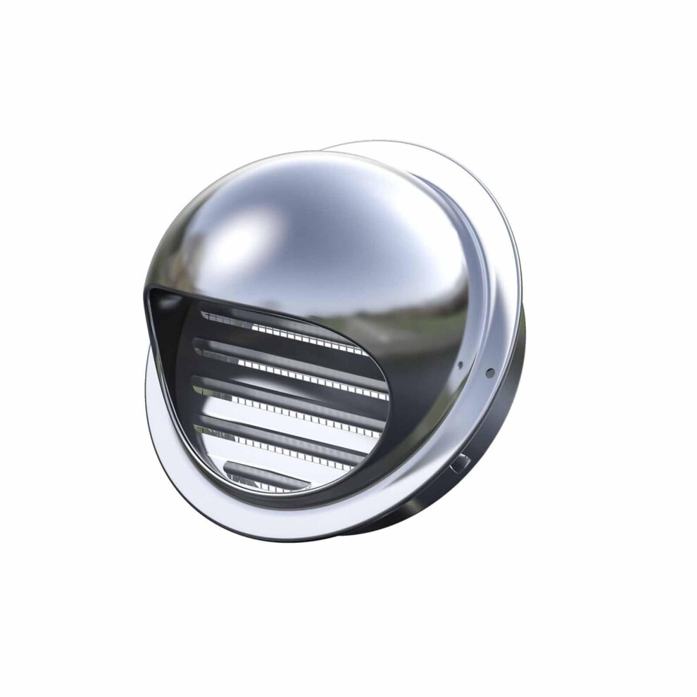 100Mm Stainless Steel Range Hood Vent Cap Rainproof Exterior Wall Exhaust Cover 9113335299597