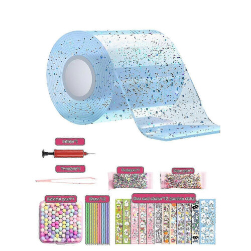 Nano Tape Bubble Kit Kids με βήμα προς βήμα σεμινάριο και νανοκολλητική ταινία χωρίς ίχνη, hw