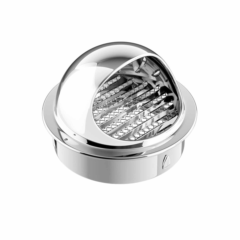 Stainless Steel Wall Vent 170Mm Spherical Exterior Air Vent Cover Weatherresistant Hood 9070919378911