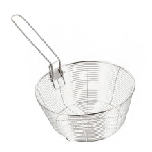 Stainless Steel Frying Basket with HeatResistant Handle for Chips Chicken and Vegetables