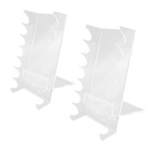 Acryl Make-up-Pinselhalter 2 Stück, Schminkaccessoire-Organizer, 16,1 x 8,6 x 11,2 cm