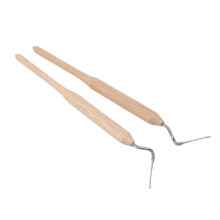 2 Pack Stainless Steel Queen Bee Grafting Tool with Wooden Handle, 15cm