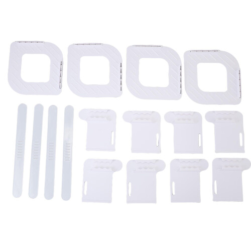 4 Pack Bed Sheet Holders with Lock Straps | ABS Heavy Duty Fasteners 1