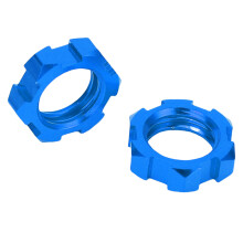 Sperrklinkenrad-Hexnabenadapter 12 mm auf 17 mm Metall Blau für Slash 2WD