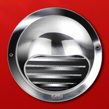 Stainless Steel Range Hood Vent Cover 130mm Kitchen Exhaust Outlet Easy Wall Installation
