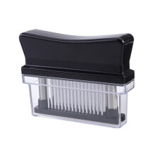 Meat Tenderizer with 48 Stainless Steel Blades, Ergonomic NonSlip Handle for Chicken Beef Pork