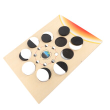 Educational Wooden Moon Phase Puzzle for Kids, 29.7x21.7cm