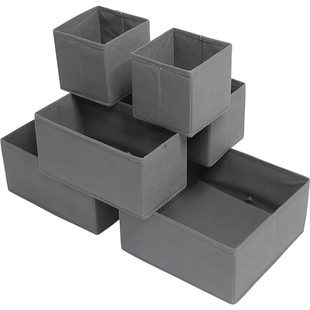 Clothing Storage Organizers Box For Drawer And Closet, Foldable Clothes Drawer Organizers With Multiple Compartments, Fabric Closet Dresser Drawers 9009791837575